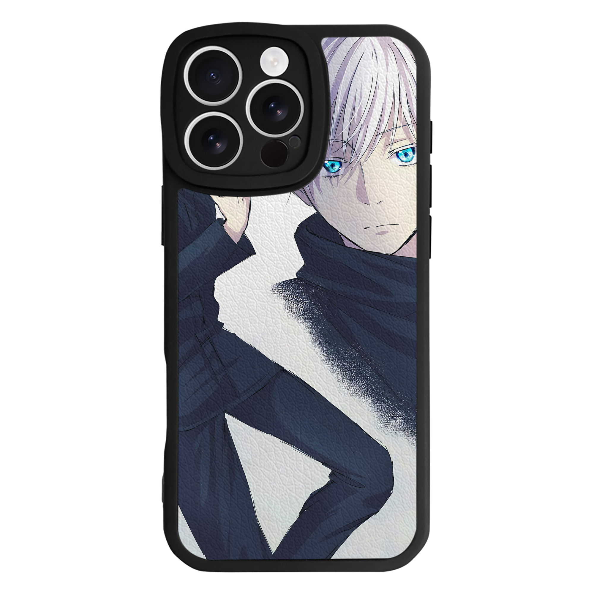 （画像用） 呪術廻戦 Jujutsu Kaisen 【iPhone 16シリーズ対応】シリコンスマホケース（レザー調） 材質：シリコン